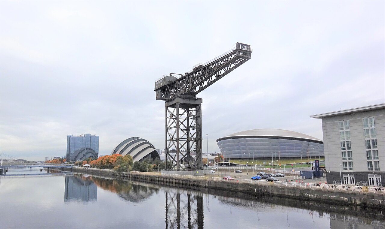 The Finnieston Crane and the River Clyde, Glasgow